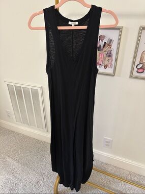 Z Supply Black Maxi Dress Sleeveless V-Neck